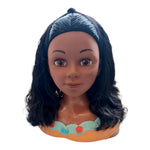 Prachtige pop met volle, donkere haren voor het stylen. Te koop bij Colouful Goodies.