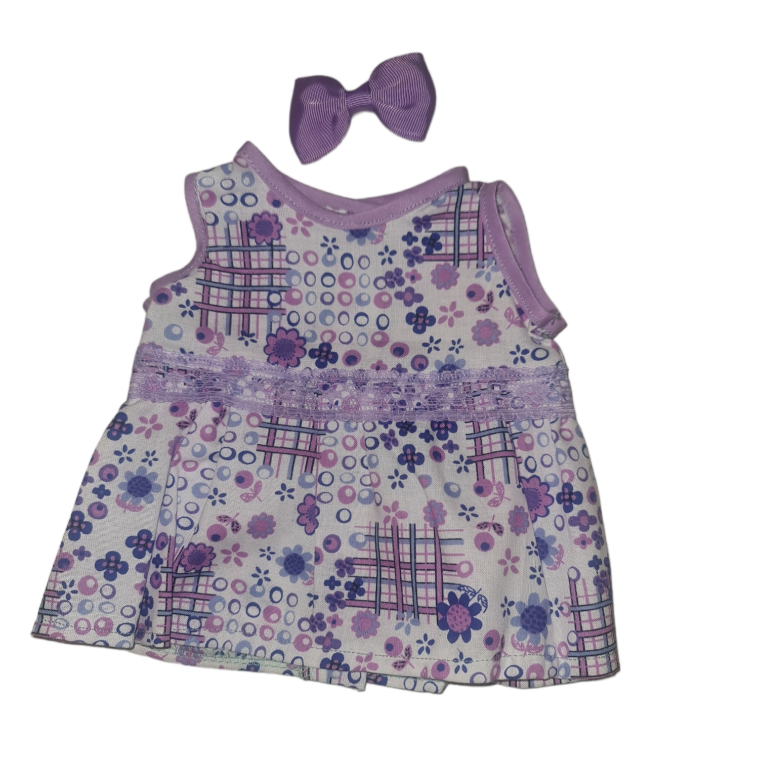 Speel, leer en groei met Patchwork jurkje lila van Colourful Goodies - Inclusiviteit in elk detail.
