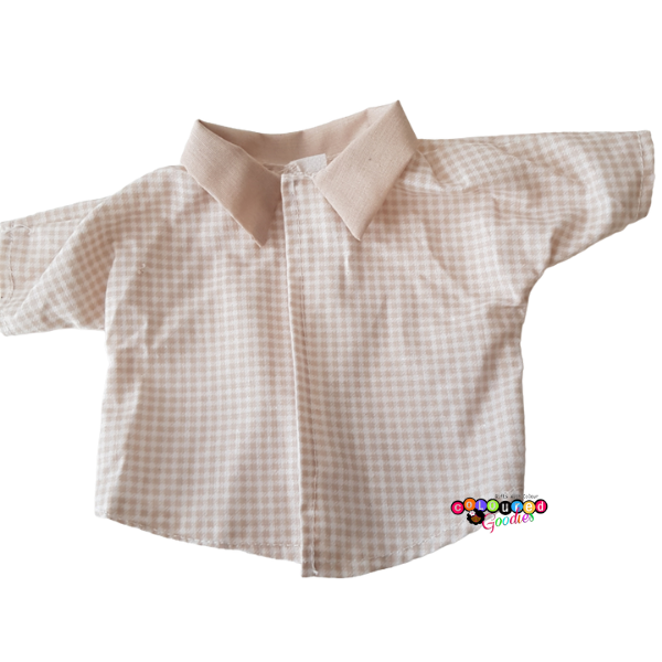 Speel, leer en groei met Overhemd bruin van Colourful Goodies - Inclusiviteit in elk detail.