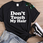 Speel, leer en groei met Don't touch my hair T-shirt van Colourful Goodies - Inclusiviteit in elk detail.