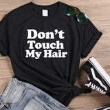 Speel, leer en groei met Don't touch my hair T-shirt van Colourful Goodies - Inclusiviteit in elk detail.