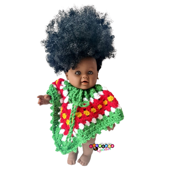 Speel, leer en groei met Suriname poncho van Colourful Goodies - Inclusiviteit in elk detail.