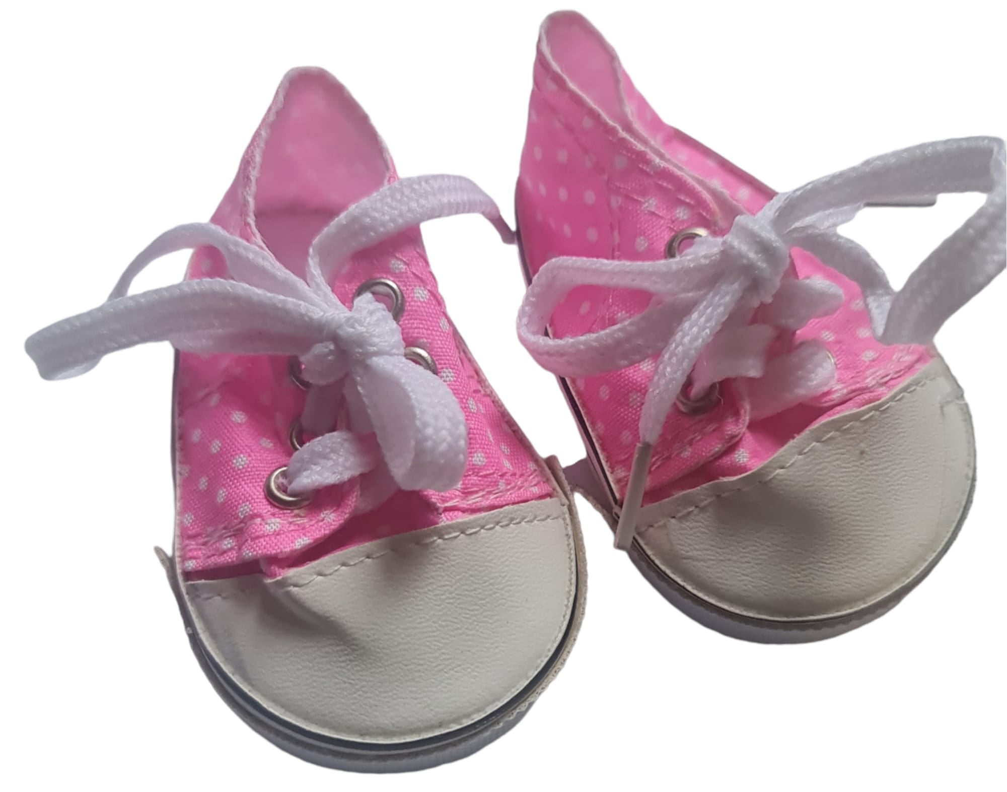 Speel, leer en groei met Roze sneakers met polkadots van Colourful Goodies - Inclusiviteit in elk detail.