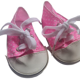 Speel, leer en groei met Roze sneakers met polkadots van Colourful Goodies - Inclusiviteit in elk detail.