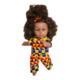 Francis- Kente Orange Curly