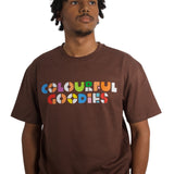 Colourful Goodies T-shirt Volwassenen (Bruin)