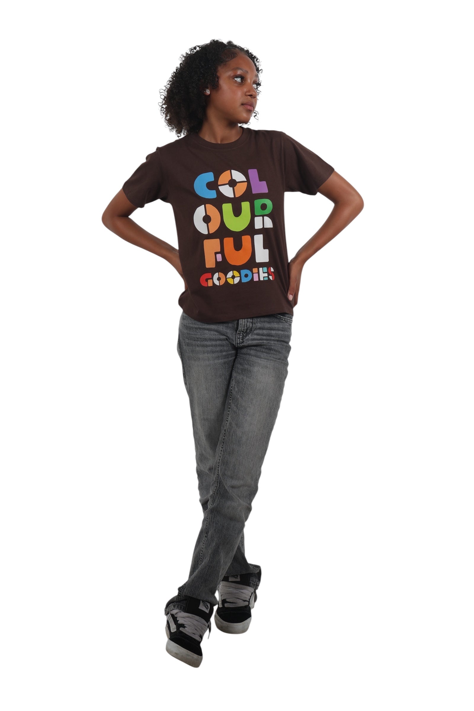 Colourful Goodies Made to be Seen T‑shirt Kids (Bruin)