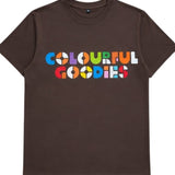 Colourful Goodies T-shirt Volwassenen (Bruin)