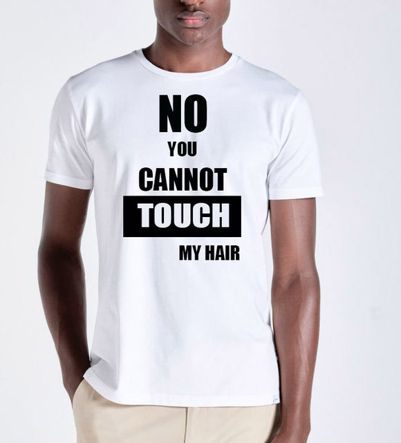 Don't touch my hair T-shirt heren 1