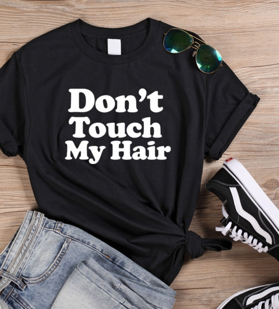 Speel, leer en groei met Don't touch my hair T-shirt van Colourful Goodies - Inclusiviteit in elk detail.
