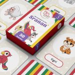 Speel, leer en groei met Speelkaarten woorden van Colourful Goodies - Inclusiviteit in elk detail.