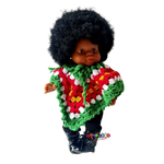 Speel, leer en groei met Suriname poncho van Colourful Goodies - Inclusiviteit in elk detail.